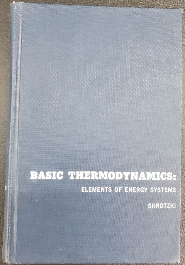 Basic Thermodynamics: Elements of Energy Systems - Front Cover