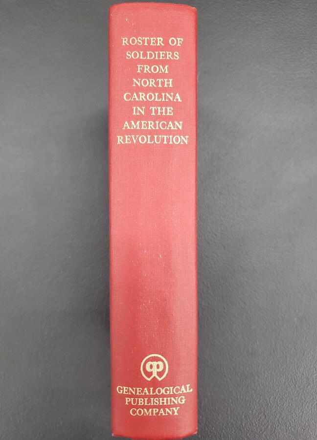 Roster of Soldiers from North Carolina in the American Revolution - Front Cover