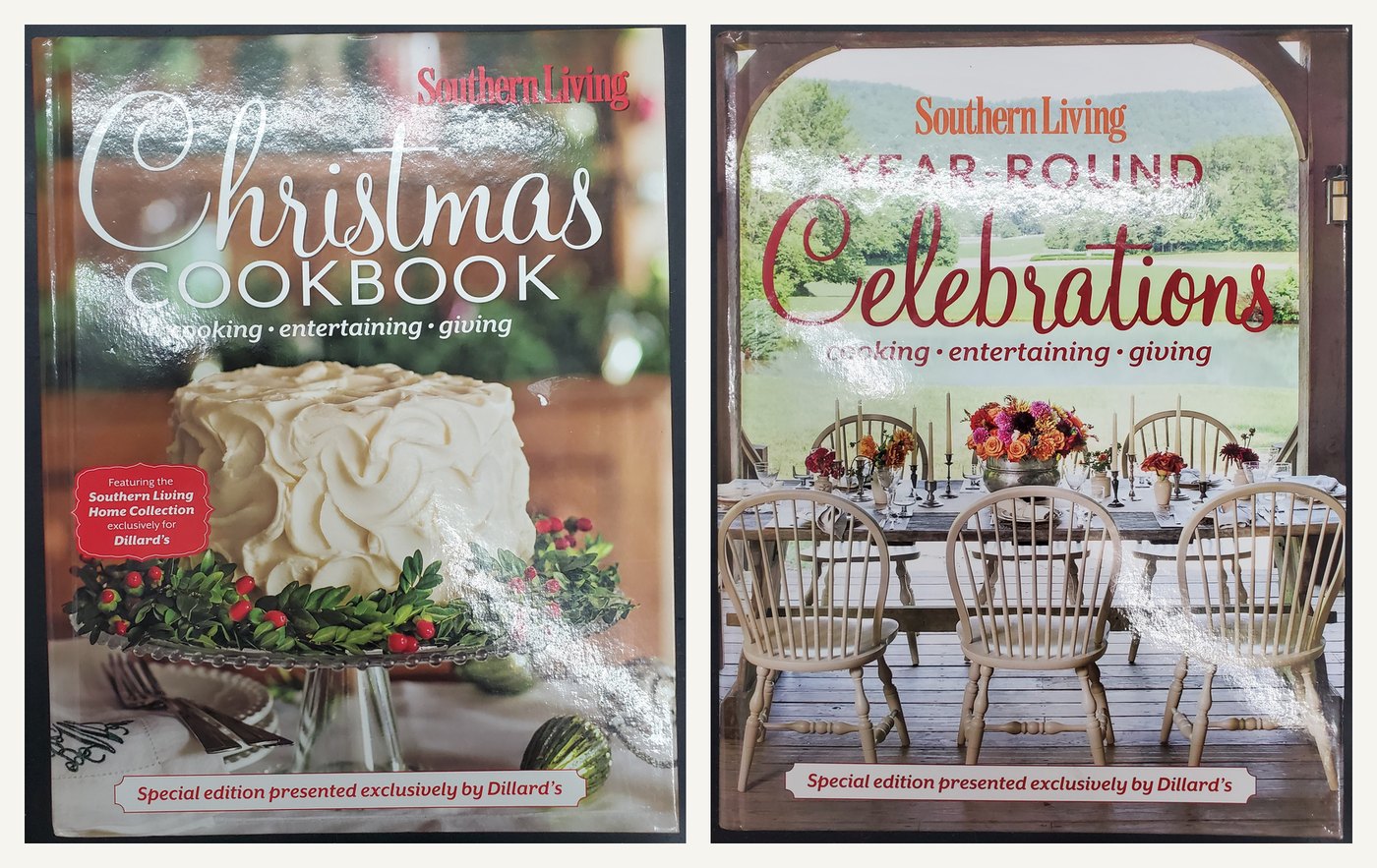 Southern Living Christmas Cookbook / Year-Round Celebrations (Dillard's 2-in-1 Flip Book)