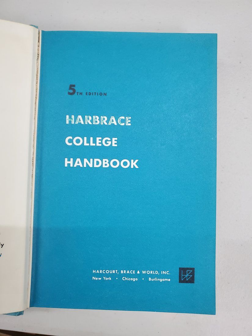 Harbrace College Handbook — 5th Edition
